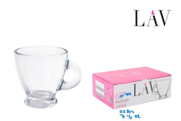 (ROM410F) SET DE 6 TAZAS CON ASA 225 CC "CAPUCCINO"