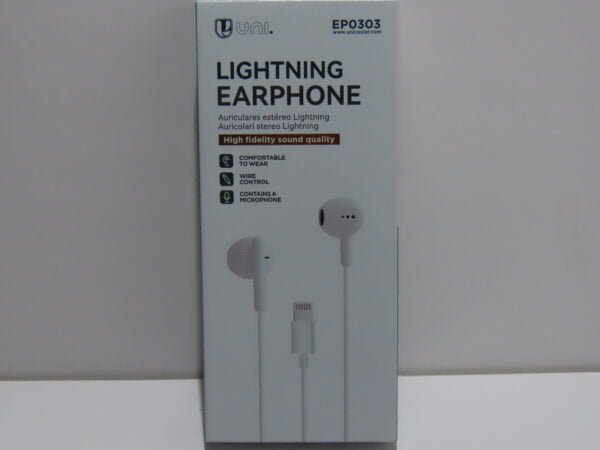 Auriculares Lightning Estereo para iPhone - UNI EP0303