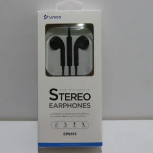 Auriculares Estéreo con Micrófono 1,2M Negro, Entrada Jack 3,5mm