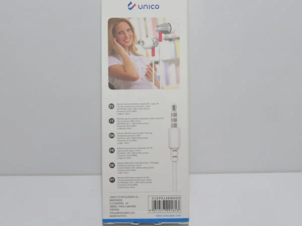 Auriculares Internos Con Micrófono (EP9148-BLANCO) - Imagen 2