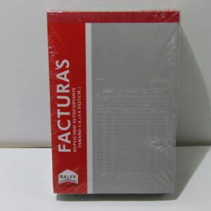Talonario Factura A5 Duplicado Autocopiantes - 12 Unidades