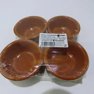 PACK DE 4 SALSERITAS DE BARRO 7 CM
