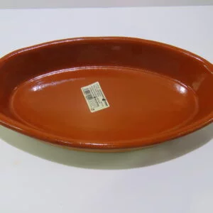 CAZUELA OVALADO BARRO 35,5 X 19 CM