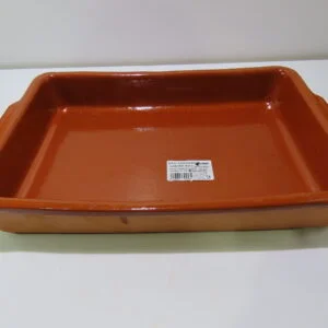 CAZUELA RECTANGULAR BARRO 36 X 23 CM
