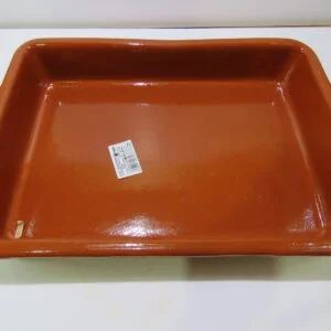 CAZUELA RECTANGULAR BARRO 43 X 29 CM