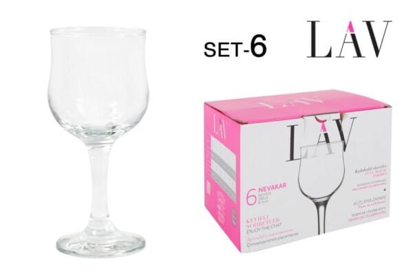 (NEV533F) SET 6 COPAS VINO BLANCO 200cc