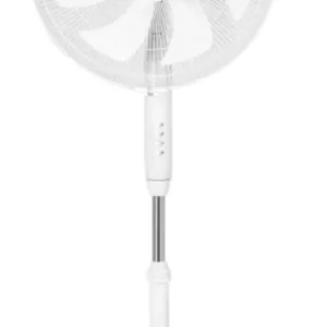 Ventilador de pie de 7 aspas de 16 pulgadas 60w plástico duro blanco