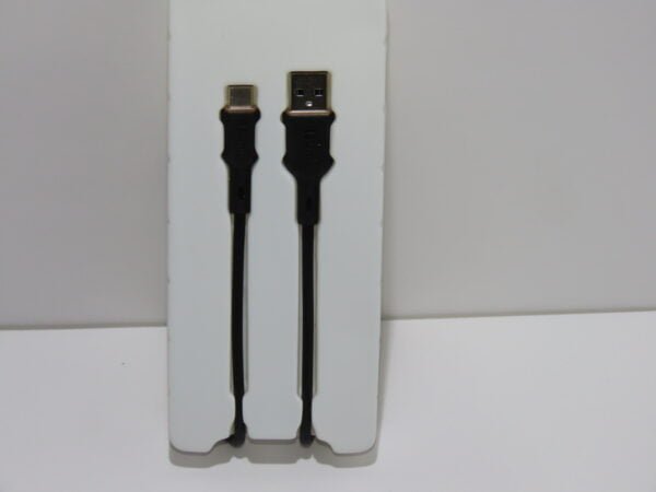 CABLE DE CARGA RÁPIDA 1M USB A TIPO-C 3A 60W NEGRO - Imagen 2