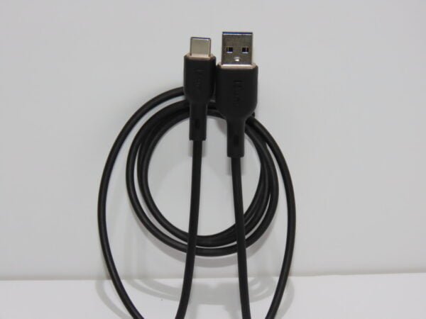 CABLE DE CARGA RÁPIDA 1M USB A TIPO-C 3A 60W NEGRO - Imagen 3