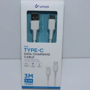 CABLE DE CARGA USB A TIPO-C 3M CARGA RÁPIDA DE 2.4