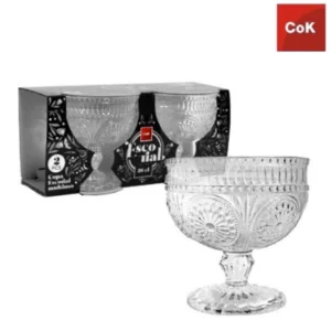SET DE 2 COPAS PARA HELADOS 26 CL COK "ESCORIAL"