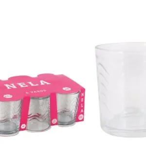 SET DE 6 VASOS PARA AGUA 27 CL "NELA"