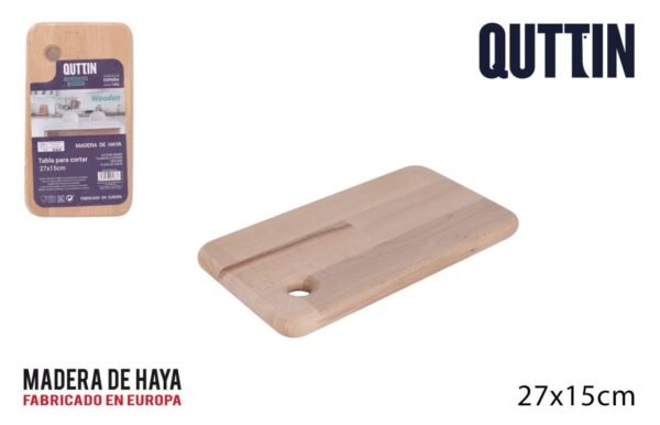 Tabla para cortar de madera Quttin 27 x 15 cm